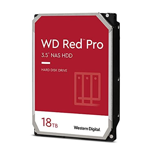  Western Digital - WD Red Pro 18TB 3.5 NAS Hard Disk Drive - 7200 RPM, SATA 6 Gb/s, CMR, 256 MB Cache, 3.5 Internal HDD, Crypto Chia Mining - WD181KFGX - BROAGE HDMI Cable