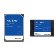 Western Digital WD Blue 3D NAND 250GB SATA III SSD + WD Blue 1TB SATA III 7200 RPM Hard Drive Bundle