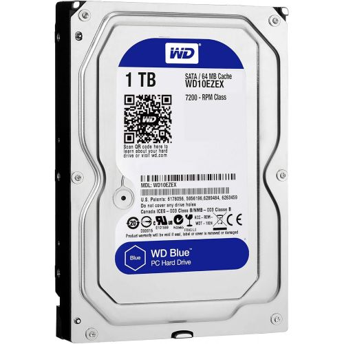  Western Digital Wd Blue Wd10ezex 1 Tb 3.5 Internal Hard Drive - Sata - 7200 Rpm - 64