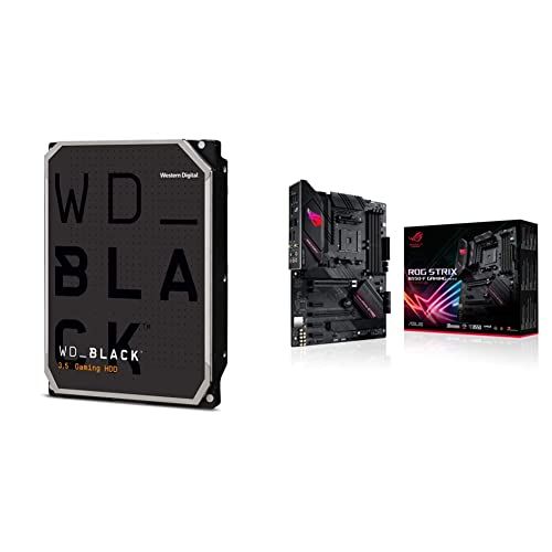  Western Digital 4TB WD Black Performance Internal Hard Drive & ASUS ROG Strix B550-F Gaming (WiFi 6) AMD AM4 (3rd Gen Ryzen ATX Gaming Motherboard