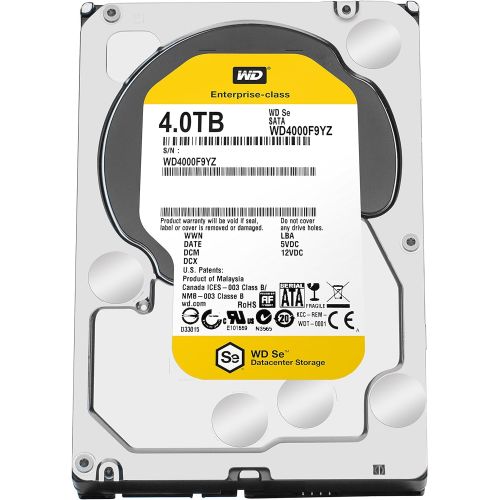  Western Digital WD SE 4TB Datacenter Hard Disk Drive - 7200 RPM SATA 6 Gb/s 64MB Cache 3.5 Inch - WD4000F9YZ