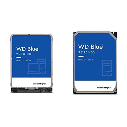  Western Digital 1TB WD Blue Mobile Hard Drive & Digital 1TB WD Blue PC Hard Drive - 7200 RPM Class, SATA 6 Gb/s, 64 MB Cache, 3.5 - WD10EZEX