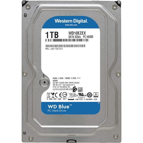  Western Digital 1TB WD Blue Mobile Hard Drive & Digital 1TB WD Blue PC Hard Drive - 7200 RPM Class, SATA 6 Gb/s, 64 MB Cache, 3.5 - WD10EZEX