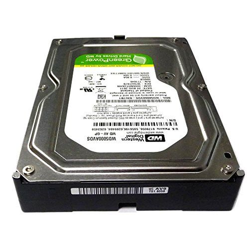  Western Digital WD AV-GP 500 GB AV Hard Drive: 3.5 Inch, SATA II, 32 MB Cache (WD5000AVDS) (Old Model)