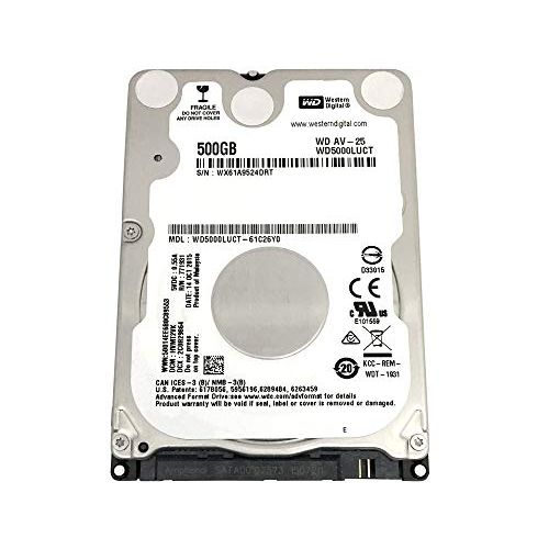  Western Digital WD5000LUCT AV 500GB 5400RPM 16MB Cache (7mm) SATA 3.0Gb/s Internal 2.5inch Notebook Hard Drive