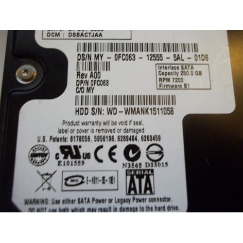  Western Digital Caviar SE 250 GB 3.5 Inch Hard Drive (WD2500JS)