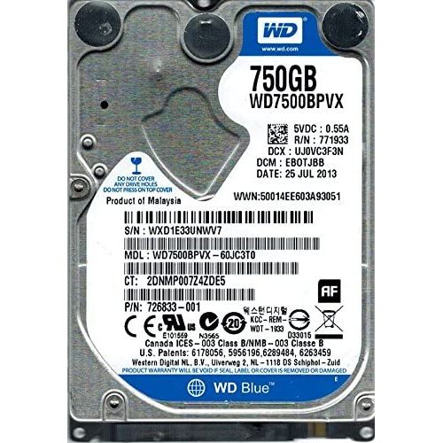  Western Digital WD Blue WD7500BPVX Hard Drive