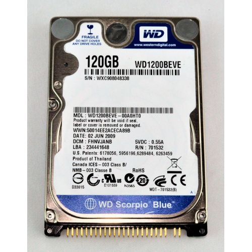  Western Digital WD1200BEVE Internal Hard Drive