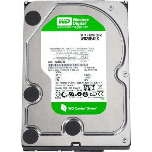  Western Digital Caviar Green 2 TB SATA II 32 MB Cache Bulk/OEM Internal Desktop Hard Drive - WD20EADS