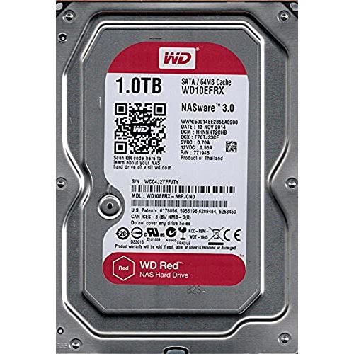  Western Digital 2PR7551 - WD Red WD10EFRX 1 TB 3.5quot; Internal Hard Drive