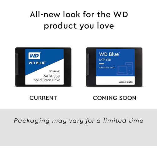  Western Digital 500GB WD Blue 3D NAND Internal PC SSD - SATA III 6 Gb/s, 2.5/7mm, Up to 560 MB/s - WDS500G2B0A