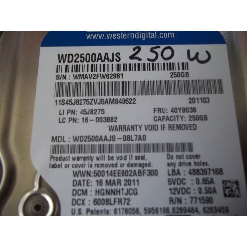  Western Digital WD2500AAJS 250 GB Caviar Blue Hard Drive