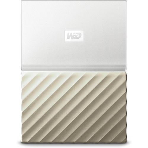  Western Digital WD 2TB White-Gold My Passport Ultra Portable External Hard Drive - USB 3.0 - WDBFKT0020BGD-WESN