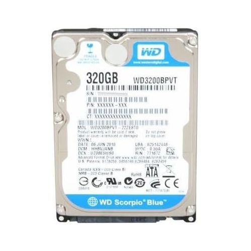  WESTERN DIGITAL WD3200BPVT Scorpio Blue 320GB 5400 RPM 8MB cache SATA 3.0Gb/s 2.5 internal notebook hard drive (Bare Drive)