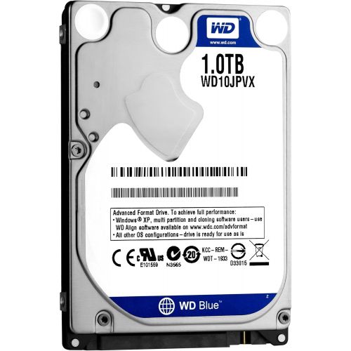  Western Digital WD Blue 1TB Mobile Hard Disk Drive - 5400 RPM SATA 6 Gb/s 9.5 MM 2.5 Inch - WD10JPVX