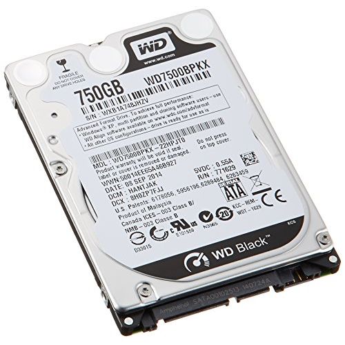  Western Digital WD Black WD7500BPKX 750 GB 2.5 Internal Hard Drive