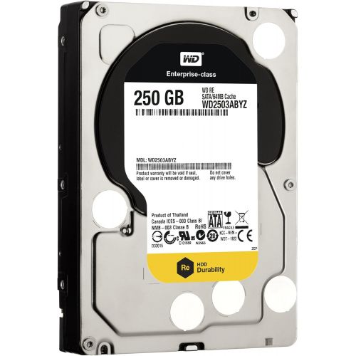  Western Digital WD 250 GB WD RE SATA III 7200 RPM 64 MB Cache Bulk/OEM Enterprise Hard Drive WD2503ABYZ