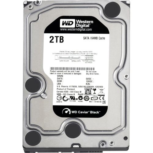  Western Digital WD2001FASS 2 TB Caviar Black SATA 3 GB/s 7200 RPM 64 MB Cache Bulk/OEM Desktop Hard Drive