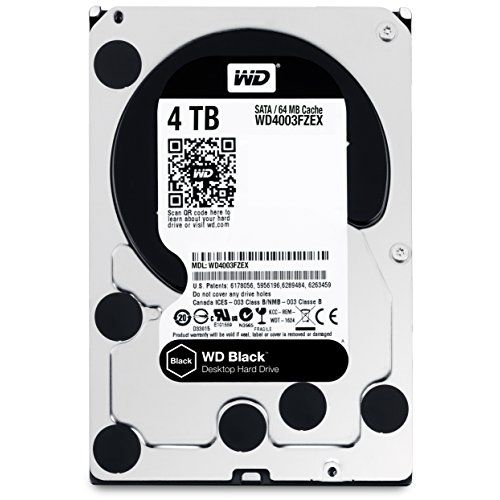  Western Digital WD 4TB 7200 RPM SATA 6 Gb/s 64MB Cache, 3.5-Inch Desktop Hard Disk Drive (WD4003FZEX)