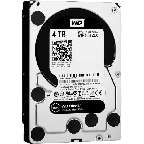  Western Digital WD 4TB 7200 RPM SATA 6 Gb/s 64MB Cache, 3.5-Inch Desktop Hard Disk Drive (WD4003FZEX)