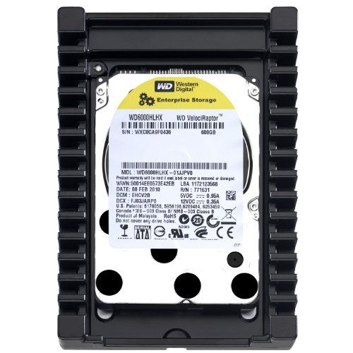  Western Digital Velociraptor 600 GB SATA III 10000 RPM 32 MB Cache Bulk/OEM 3.5 Inch Desktop Hard Drive - WD6000HLHX