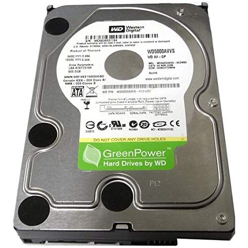  Western Digital AV 500GB 8MB Cache SATA2 3.5 Hard Drive (for CCTV DVR, cool, quiet &reliable) -w/ 1 Year Warranty