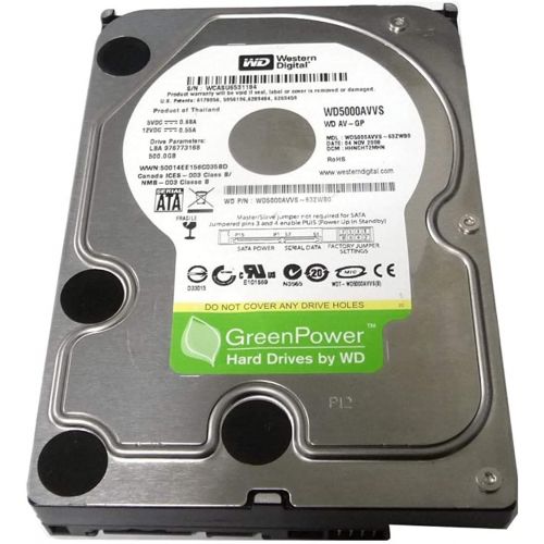  Western Digital AV 500GB 8MB Cache SATA2 3.5 Hard Drive (for CCTV DVR, cool, quiet &reliable) -w/ 1 Year Warranty