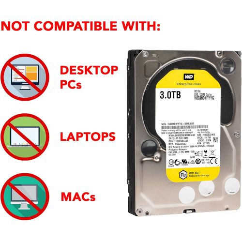  Western Digital WD Re WD3001FYYG 3TB 7.2K RPM SAS 6 Gb/s 32MB Cache 3.5 Internal Hard Drive