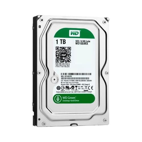  Western Digital WD Green 1 TB Desktop Hard Drive: 3.5 Inch, SATA III, 64 MB Cache - WD10EARX