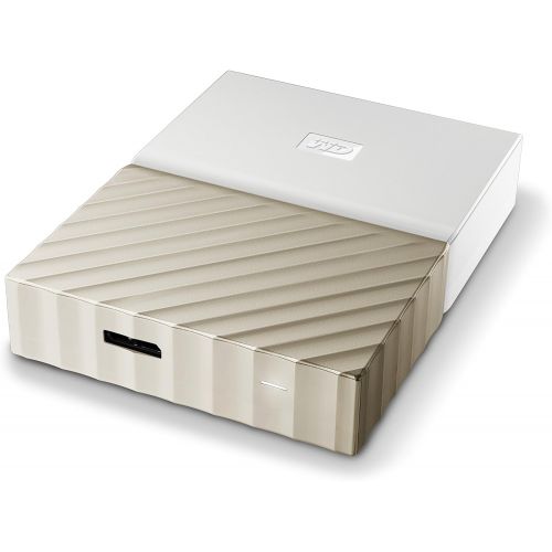  Western Digital WD 4TB White-Gold My Passport Ultra Portable External Hard Drive - USB 3.0 - WDBFKT0040BGD-WESN (Old Generation)