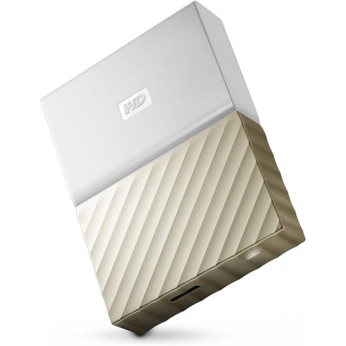  Western Digital WD 4TB White-Gold My Passport Ultra Portable External Hard Drive - USB 3.0 - WDBFKT0040BGD-WESN (Old Generation)