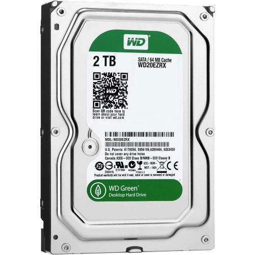  WD20EZRX Western Digital 2TB 5400RPM SATA 6.0 Gbps 3.5 inch Caviar Hard Drive