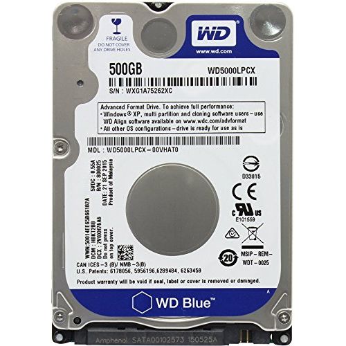  Western Digital 500GB 2.5 Playstation 3/Playstation 4 Hard Drive (PS3 Fat, PS3 Slim, PS3 Super Slim, PS4)