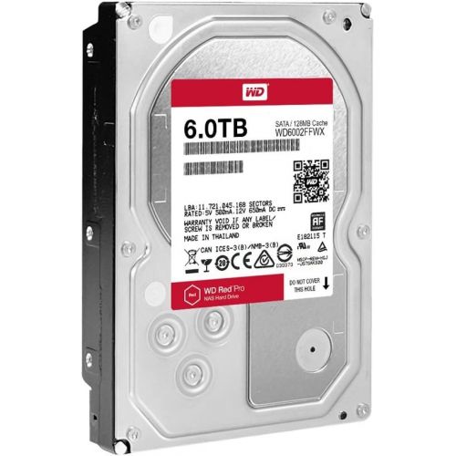  Western Digital WD Red Pro 6TB 3.5-Inch SATA III 7200rpm 128MB Cache NAS Internal Hard Drive (WD6002FFWX)