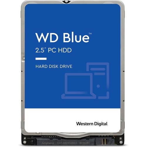  Western Digital 1TB WD Blue Mobile Hard Drive HDD - 5400 RPM, SATA 6 Gb/s, 128 MB Cache, 2.5 - WD10SPZX