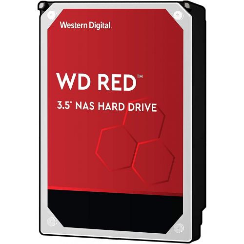  Western Digital 10TB WD Red NAS Internal Hard Drive - 5400 RPM Class, SATA 6 Gb/s, CMR, 256 MB Cache, 3.5 - WD100EFAX (Old Version)