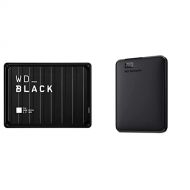 Western Digital WD_Black 5TB P10 Game Drive, Portable External Hard Drive Compatible with Playstation, Xbox, PC, & Mac - WDBA3A0050BBK-WESN & 2TB WD Elements Portable External Hard Drive, USB 3.0