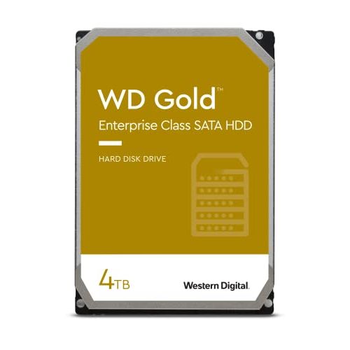  Western Digital WD Gold 4TB Enterprise Class Hard Disk Drive - 7200 RPM Class SATA 6 Gb/s 128MB Cache 3.5 Inch - WD4002FYYZ