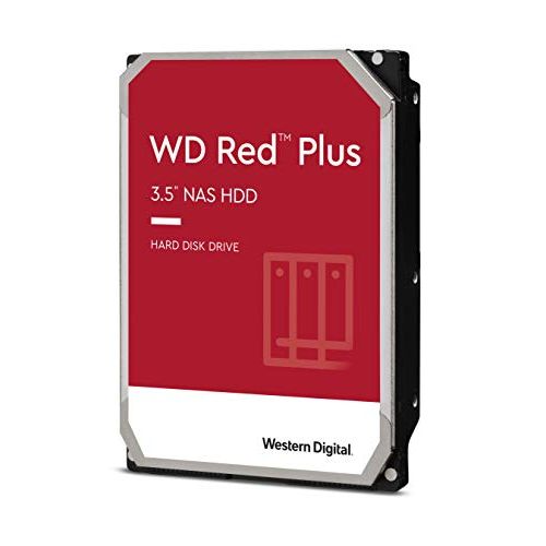  Western Digital 10TB WD Red Plus NAS Internal Hard Drive HDD - 7200 RPM, SATA 6 Gb/s, CMR, 256 MB Cache, 3.5 - WD101EFBX