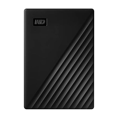  Western Digital WD 5TB My Passport Portable External Hard Drive HDD, USB 3.0, USB 2.0 Compatible, Black - WDBPKJ0050BBK-WESN