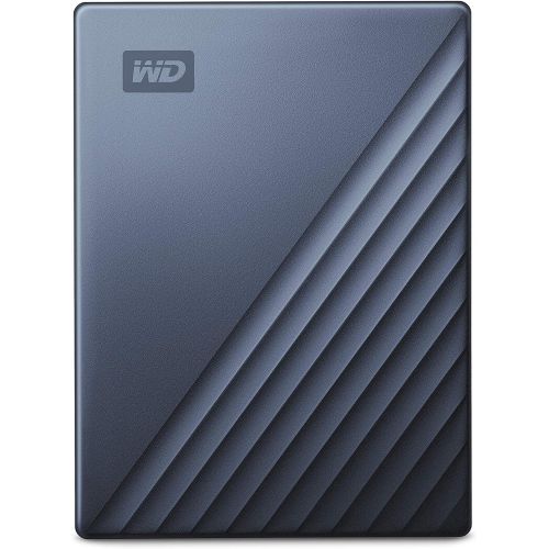  Western Digital WD 5TB My Passport Ultra Blue Portable External Hard Drive HDD, USB-C and USB 3.1 Compatible - WDBFTM0050BBL-WESN