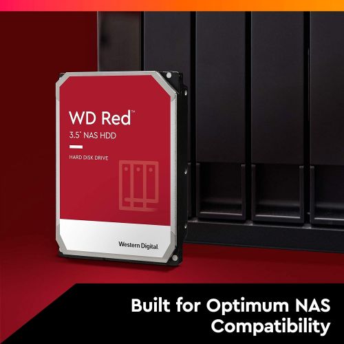  Western Digital 2TB WD Red NAS Internal Hard Drive HDD - 5400 RPM, SATA 6 Gb/s, SMR, 256MB Cache, 3.5 - WD20EFAX