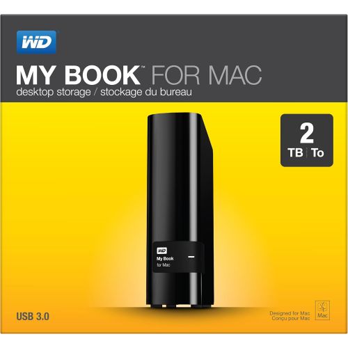  Western Digital WD 2TB My Book for Mac Desktop External Hard Drive - USB 3.0 - WDBYCC0020HBK-NESN