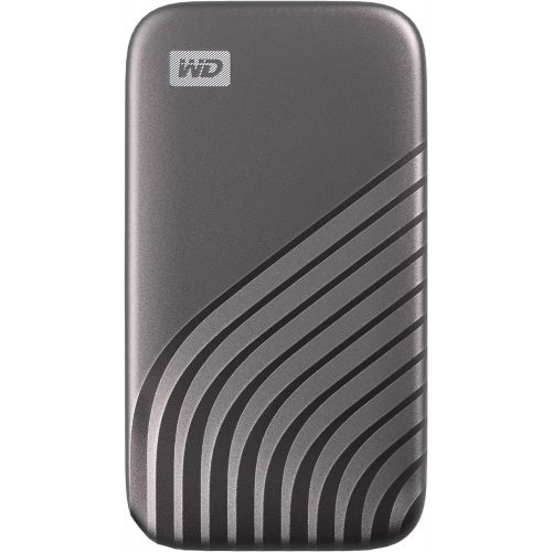  Western Digital WD 4TB My Passport SSD External Portable Solid State Drive, Grey, Up to 1,050 MB/s, USB 3.2 Gen-2 and USB-C Compatible (USB-A for older systems) ? WDBAGF0040BGY-WESN