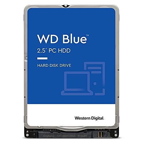  Western Digital 2TB WD Blue Mobile Hard Drive HDD - 5400 RPM, SATA 6 Gb/s, 128 MB Cache, 2.5 - WD20SPZX