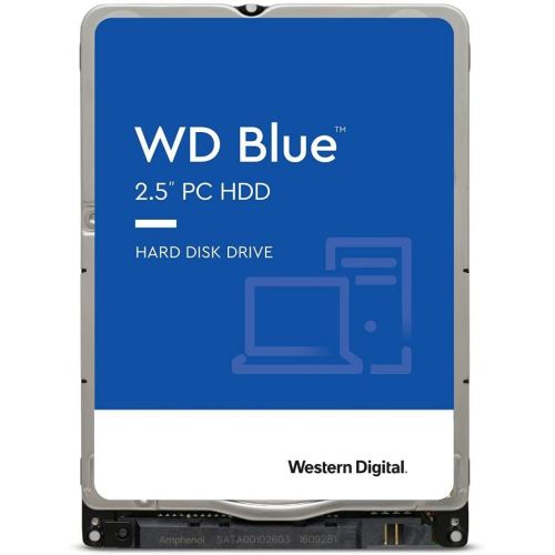  Western Digital 2TB WD Blue Mobile Hard Drive HDD - 5400 RPM, SATA 6 Gb/s, 128 MB Cache, 2.5 - WD20SPZX