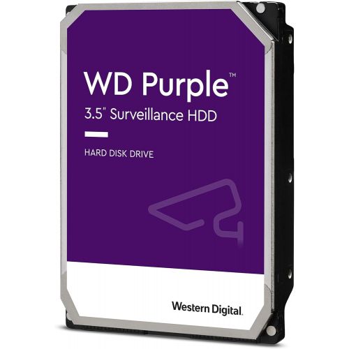  Western Digital 8TB WD Purple Surveillance Internal Hard Drive HDD - SATA 6 Gb/s, 256 MB Cache, 3.5 - WD82PURZ