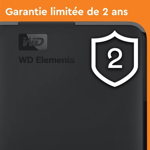  Western Digital WD 5TB Elements Portable External Hard Drive HDD, USB 3.0, Compatible with PC, Mac, PS4 & Xbox - WDBU6Y0050BBK-WESN