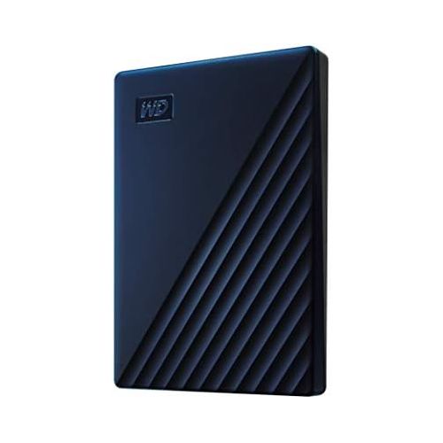  [아마존베스트]Western Digital WD 2TB My Passport for Mac Portable External Hard Drive - Blue, USB-C/USB-A - WDBA2D0020BBL-WESN