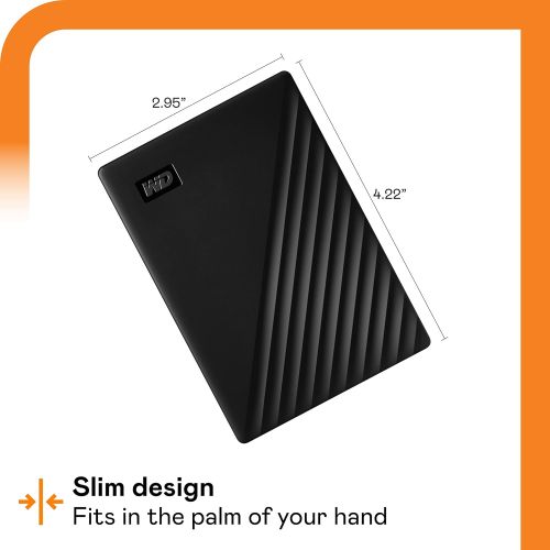  [아마존베스트]Western Digital WD 1TB My Passport Portable External Hard Drive, Black - WDBYVG0010BBK-WESN